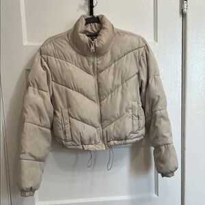 Charlotte Russe Beige Puffer Jacket